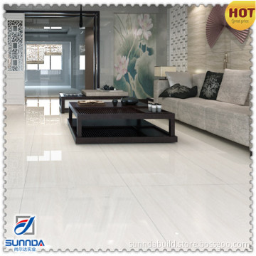 AAA grade snow white color marble line stone look home living room decorative polished porcelain tiles made in China